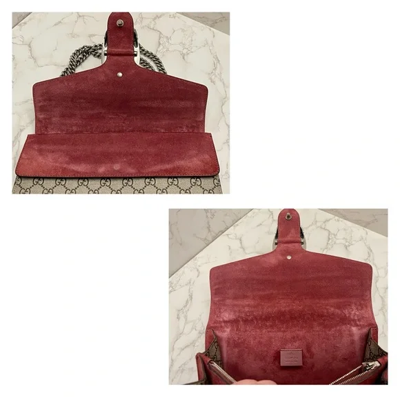 GUCCI GG Supreme Monogram Blooms Dionysus Shoulder  Bag - Picture 12 of 16